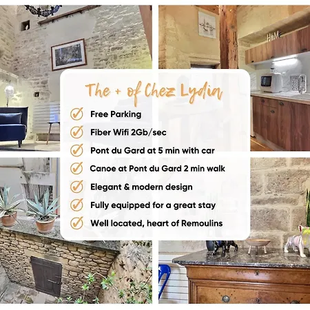 Daire Chez Lydia - Loft Cosy, Depart Canoe A Pied, Proche Pont-du-gard Et Uzes Remoulins