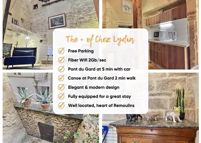 Apartamento Chez Lydia - Loft Cosy, Départ Canoë à Pied, Proche Pont-du-gard Et Uzès Remoulins
